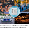 TransmeIoT Outdoor Smart PlugTM-WP-08, WiFi Smart Socket Work with Alexa, Google Home, Wireless Remote Control/Timer by Smartphone, IP55 Waterproof Support Tuya/smart Life