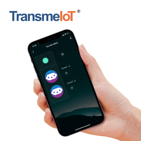 TransmeIoT Smart Wall Socket TM-WS-BR01 Multi-Control, Wi-Fi/Zigbee , Neutral Wire Required, Remote Control Smart Life/Tuya App, Work with Alexa, Google Home 