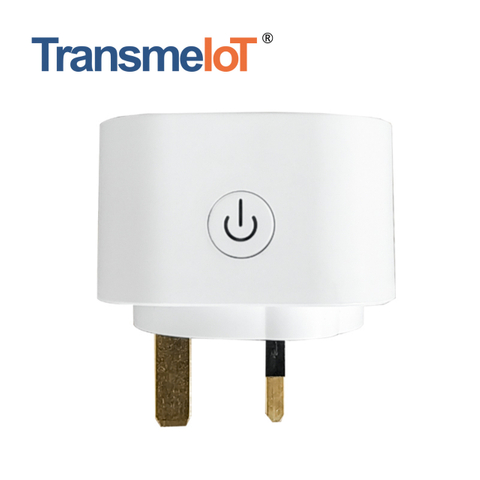TransmeIoT TM-MP-UK02 Mini Smart Plug, WiFi Outlet Socket Compatible with Alexa And Google Home，google Assistant/ Aleax Voice Control , Remote Control with Timer Function, No Hub Required