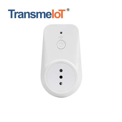 TransmeIoT TM-WG-06CL Mini Smart Plug, WiFi Outlet Socket Compatible with Alexa And Google Home, Remote Control with Timer Function, No Hub Required