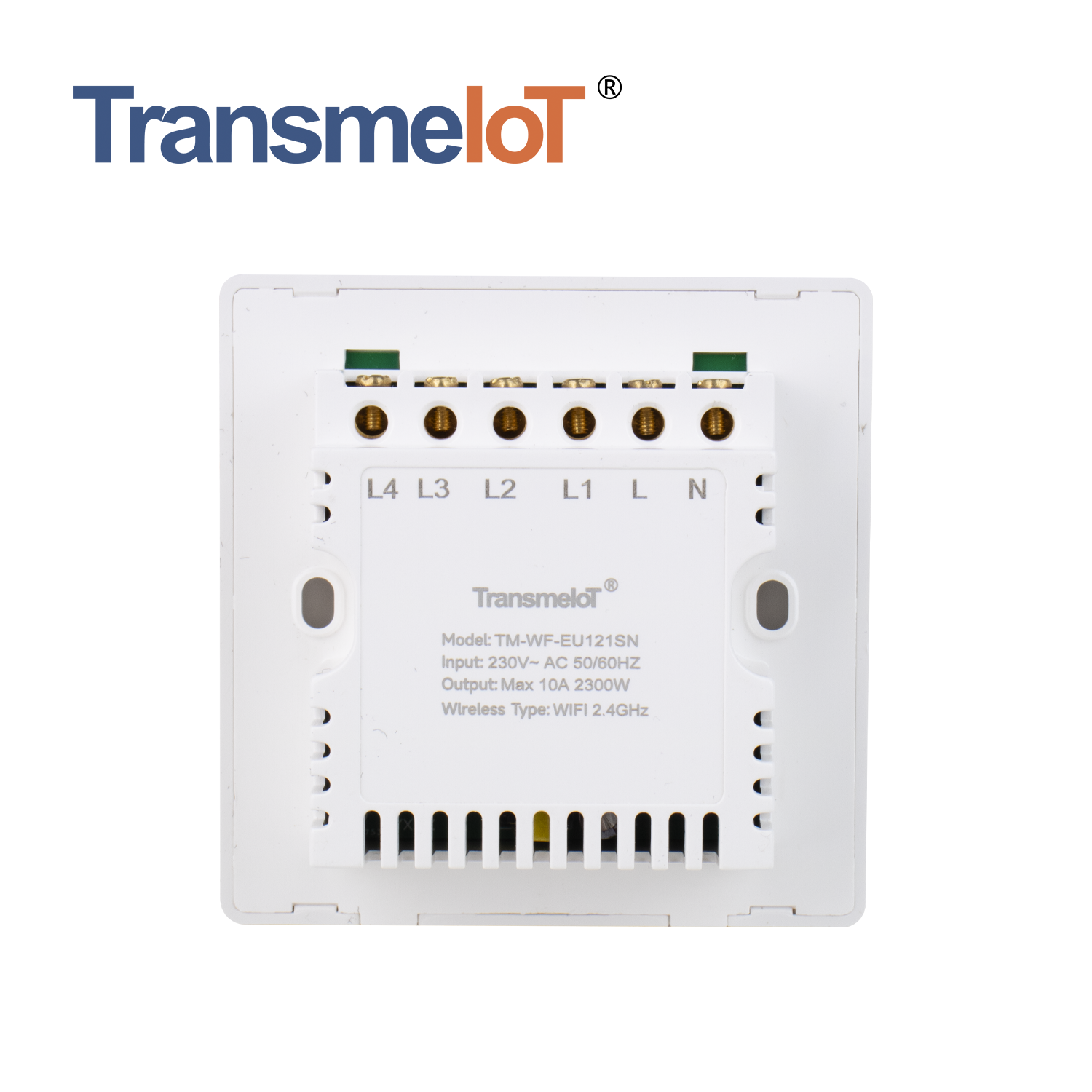 TransmeIoT TM-WF-EU121SN WiFi Smart Wall Light Switch,Multi-Control, 2.4GHz Wi-Fi Touch Switches,both Work with Single Neutral Wire Required, Remote Control Smart Life/Tuya App, Work with Alexa, Googl