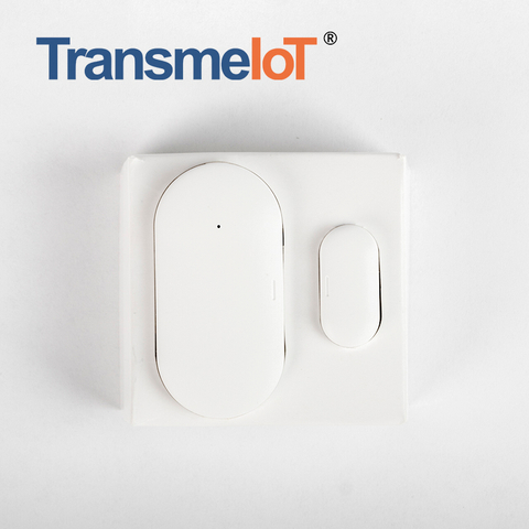 TransmeIoT TM-MS01 Smart Door Sensor Alarms, WiFi Window Sensor Detector Real-time Alarm Compatible with Alexa Google Assistant, Home Security Door Open Contact Sensor for Bussiness Burglar Alert