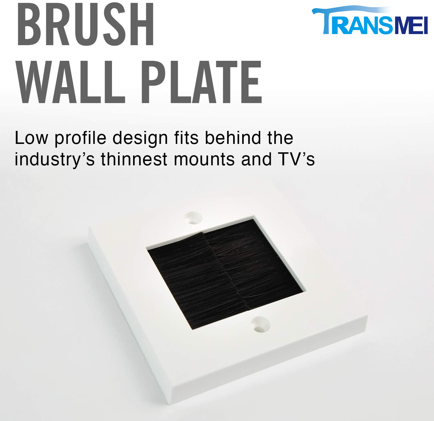 TM-1502 Wall Plate Black Brush