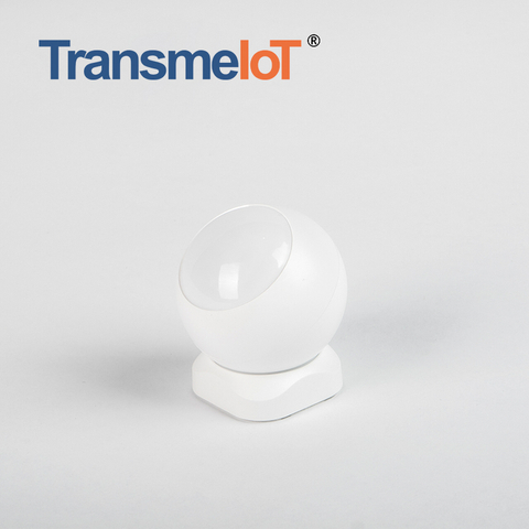 TransmeIoT TM-MD01 PIR Motion Sensor Smart Home Security Alarm Wireless 2.4GHz WiFi Real-time Monitoring Day Or Night Support Free APP Mode & Emergency Alert Push, for Indoor Outdoor 
