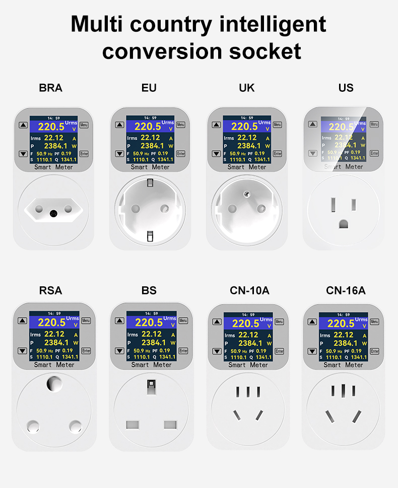 Smart Power Meter EG-EU01 The Accuracy of The Electricity Meter < 0.5%.