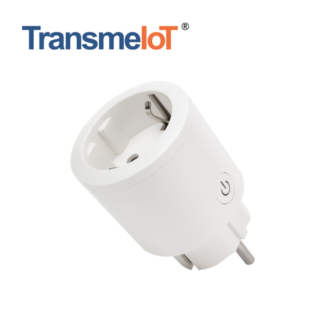 TransmeIoT TM-MP-EU01 Mini Smart Plug, WiFi Outlet Socket Compatible with Alexa And Google Home，google assistant/ aleax voice control , Remote Control with Timer Function, No Hub Required