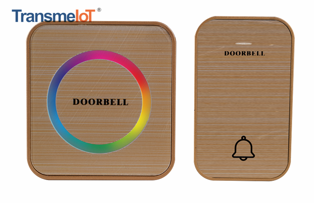 AC Battery Free Wireless Doorbell With LED Light TM-BTD-04RGB