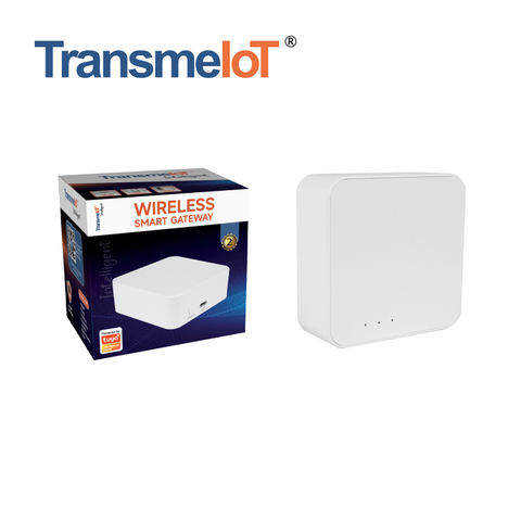 TransmeIoT TM-ZG02 WiFi Gateway Wireless Smart Bridge: Zigbee /Bluetooth, Remote Controller, APP Control, Voice Control, Compatible with Alexa/Google Home And All Tuya ZigBee 3.0 Smart Product