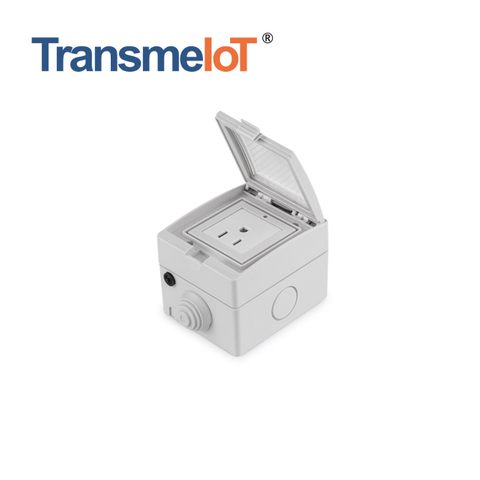 TransmeIoT Outdoor Smart Plug, WiFi Smart Socket Work with Alexa, Google Home, Wireless Remote Control/Timer by Smartphone, IP55 Waterproof Support Tuya/smart Life