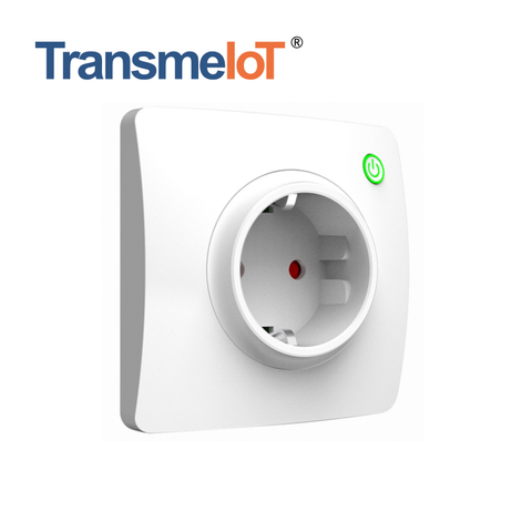 TransmeIoT Smart Wall Socket TM-WS-EU04 Multi-Control, 2.4GHz Wi-Fi Touch Switches, Neutral Wire Required, Remote Control Smart Life/Tuya App, Work with Alexa, Google Home 