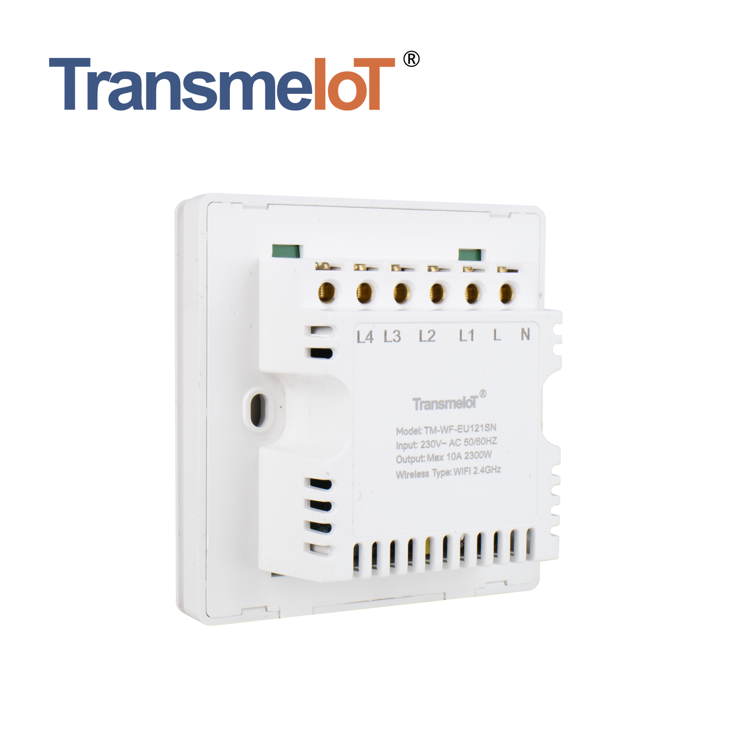 TransmeIoT TM-WF-EU121SN WiFi Smart Wall Light Switch,Multi-Control, 2.4GHz Wi-Fi Touch Switches,both Work with Single Neutral Wire Required, Remote Control Smart Life/Tuya App, Work with Alexa, Googl
