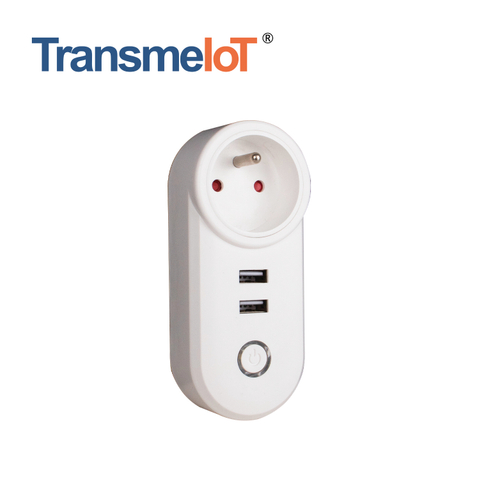 Mini Smart Plug, WiFi Outlet Socket 1AC+2USB TM-MP-FR01U