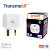 TransmeIoT TM-MP-UK02 Mini Smart Plug, WiFi Outlet Socket Compatible with Alexa And Google Home，google Assistant/ Aleax Voice Control , Remote Control with Timer Function, No Hub Required
