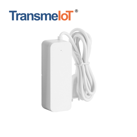 TransmIoT Smart Wifi Water Detector TM-WD02 Tuya Smart Life, Work with Google Assistant Alexa,voice Control,smart Phone Control 