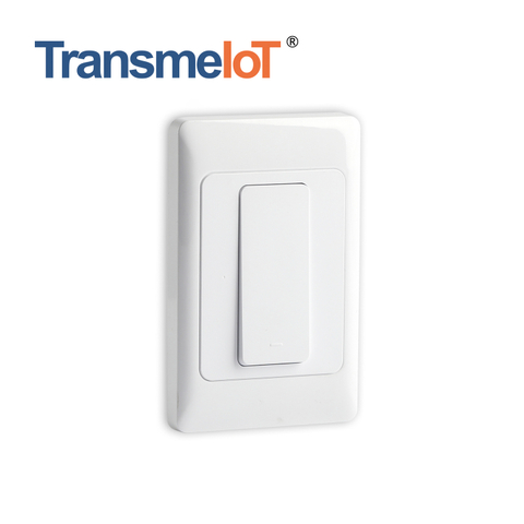 TransmeIoT TM-WF-AUS01 WiFi Smart Wall Light Switch,Glass Panel, Multi-Control, 2.4GHz Wi-Fi Touch Switches, Neutral Wire Required, Remote Control Smart Life/Tuya App, Work with Alexa, Googl