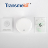 TransmeIoT Smart WiFi Gas Detector TM-SD01 Loud 70dB Alarm, Phone Notifications, No Hub Required, Reliable Sensor, Modern White Status LED