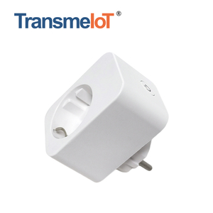 TransmeIoT Socket TM-MP-EU27 Mini Smart Plug, WiFi Outlet Socket Compatible with Alexa And Google Home，google Assistant/ Aleax Voice Control , Remote Control with Timer Function, No Hub Required