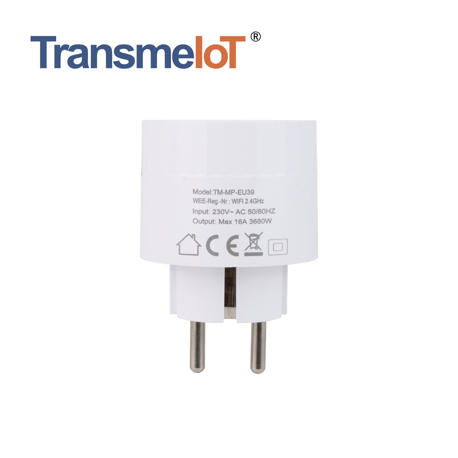 TransmeIoT Socket TM-MP-EU39 Mini Smart Plug, WiFi Outlet Socket Compatible with Alexa And Google Home，google Assistant/ Aleax Voice Control , Remote Control with Timer Function, No Hub Required